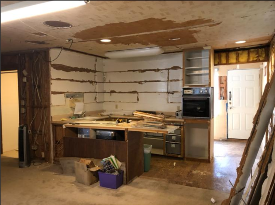 Living/kitchen Renovation Project - Before